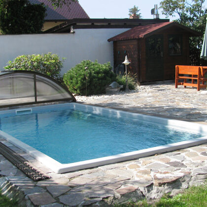 Swimming pool in the garden